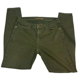 Michael Kors ♡ Izzy Skinny Jeans - Olive Safari Green, Size 4